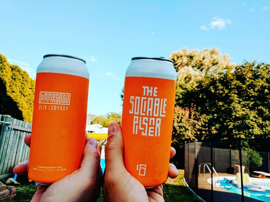 Who needs to drive up north to a cottage when you can enjoy a tasty <a href="/commongoodbeer/">Common Good Beer</a> in your very own backyard surrounded by friends &amp; family