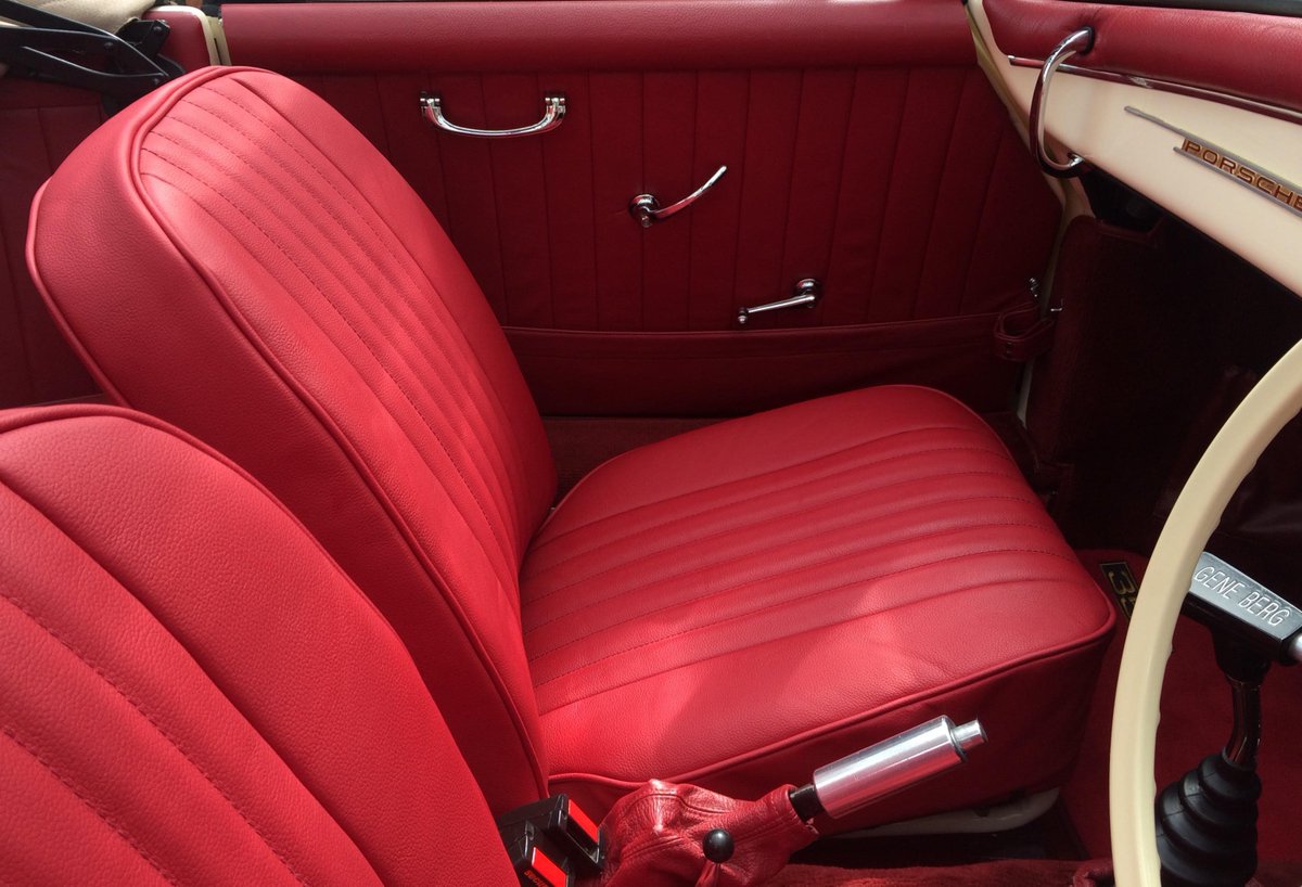 MGB ALL LEATHER SEATS COVERS AND SEATS FITTED IN A PORCHE  KIT CAR . COST £400 COVERS INCLUDES GAITER AND ARMREST COVER