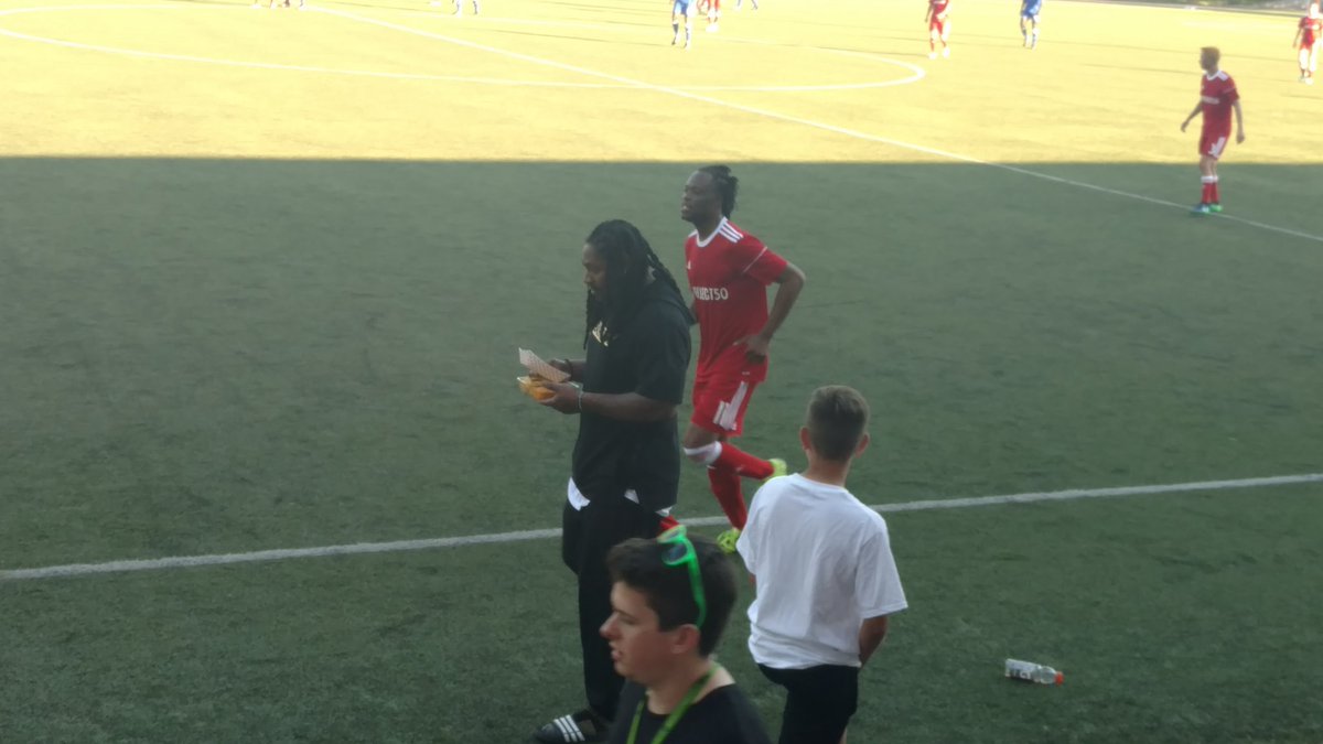 davewmontgomery's tweet photo. #Beastmode is going #Snackmode at the Zakuani and Friends Charity Match. @Zakuani11 https://t.co/LADMDxCBRP
