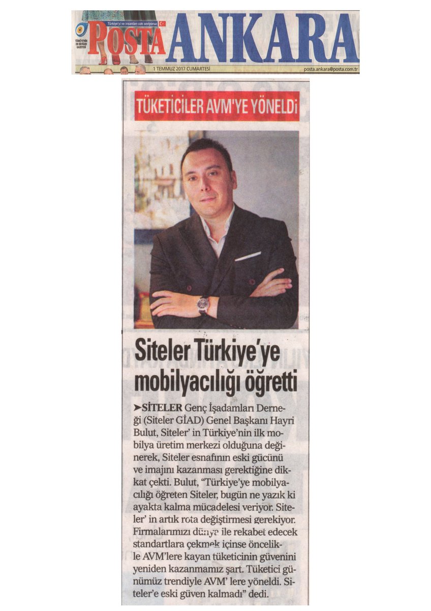 sitelergiad's tweet photo. SİTELER GİAD Başkanı Hayri Bulut: "Siteler tüketicinin güvenini kazanarak büyüyecek." @hayribulut06 https://t.co/dEzLDDYD48