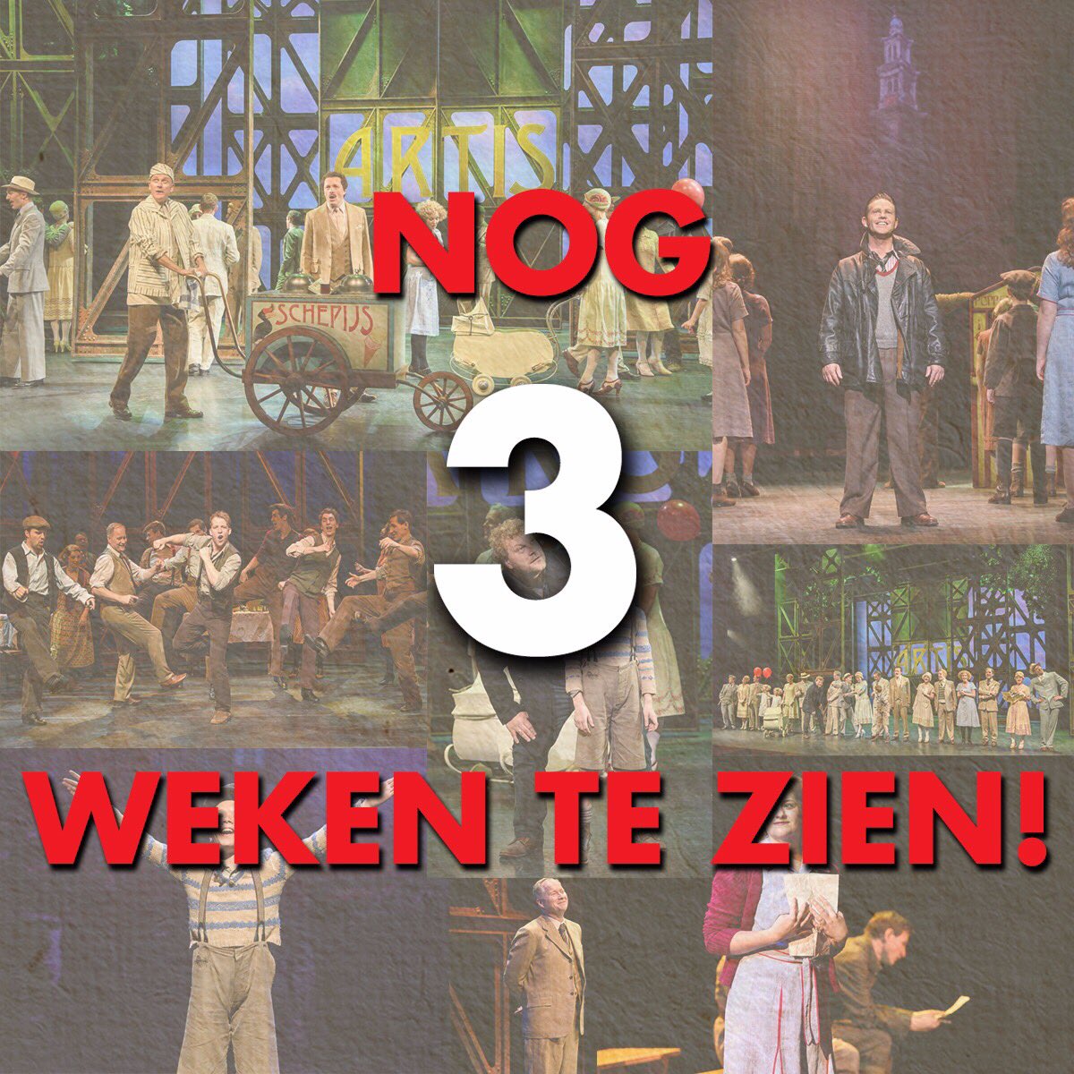 Ciske de Rat - de Musical is nog maar 3 WEKEN te zien! Het einde van deze prachtige productie is in zicht. #CiskedeRatNL #Nog3weken