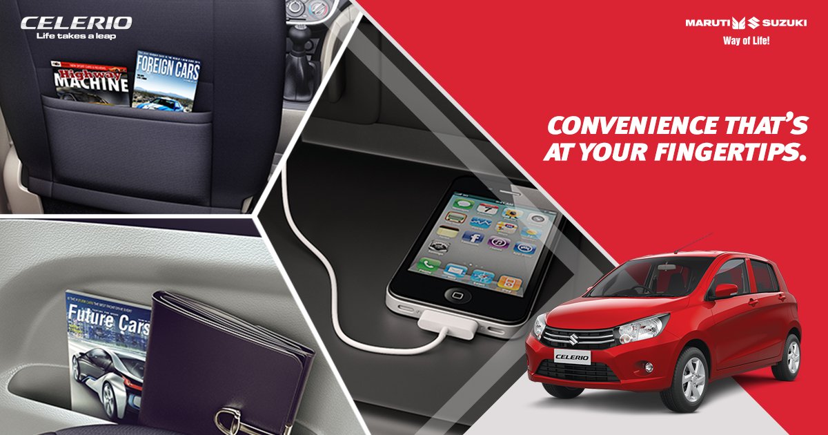 There’s always room for everything you need. #Celerio offers 15 smart utility spaces to make sure that everything stays within your reach.
