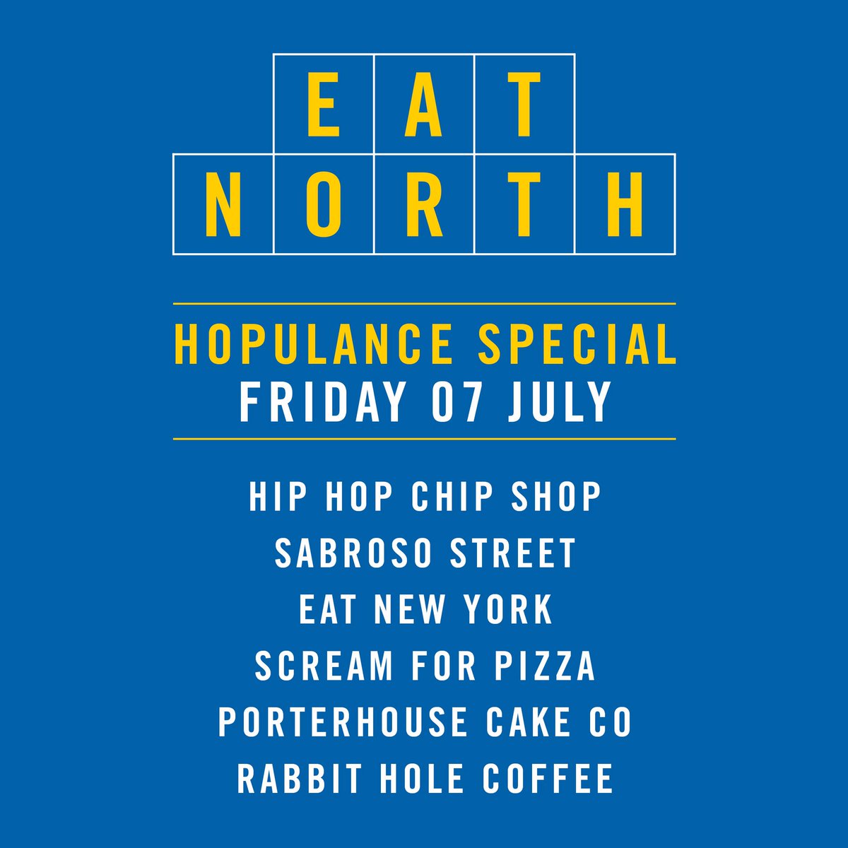 LeedsIndieFood's tweet image. Follow + RT to win:

5X FOOD (Meal from every trader)
5X BEER (Ace @NorthBrewCo beers)

at #EatNorth THIS FRI 7/7!

facebook.com/events/1023166…
