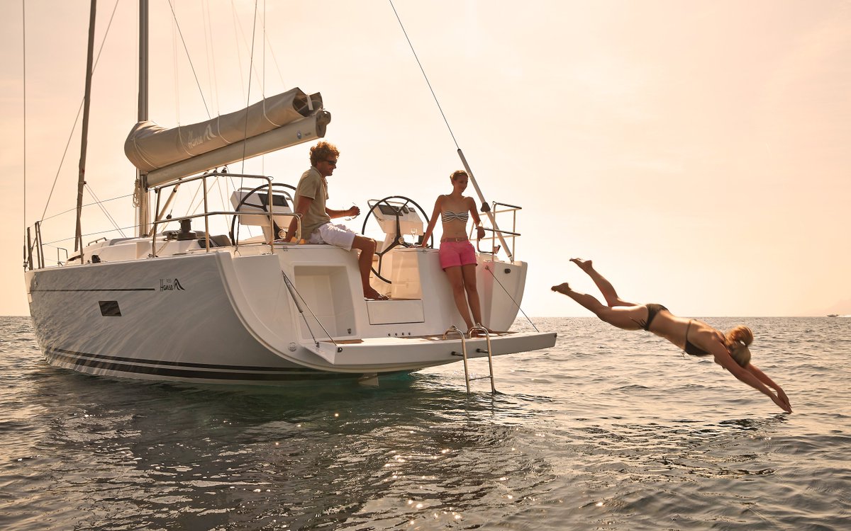 newwavesailing's tweet image. Introducing the Hanse 455, this could be you.  Find out more about yacht ownership at hanse455.com