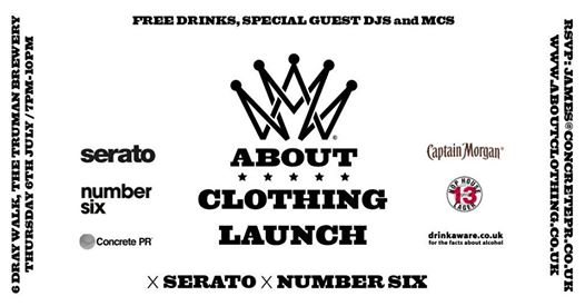 Join <a href="/AboutClothingAC/">About Clothing</a> &amp; <a href="/Serato/">Serato</a> this Thursday as they team up at <a href="/NumberSixLondon/">Number Six</a> w. special guest DJs &amp; free drinks bit.ly/2shvBjS