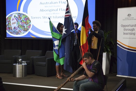 Opening our #NAIDOC2017 Week with a flag raising ceremony to honour Aboriginal and Torres Strait Islander cultures #OurLanguagesMatter