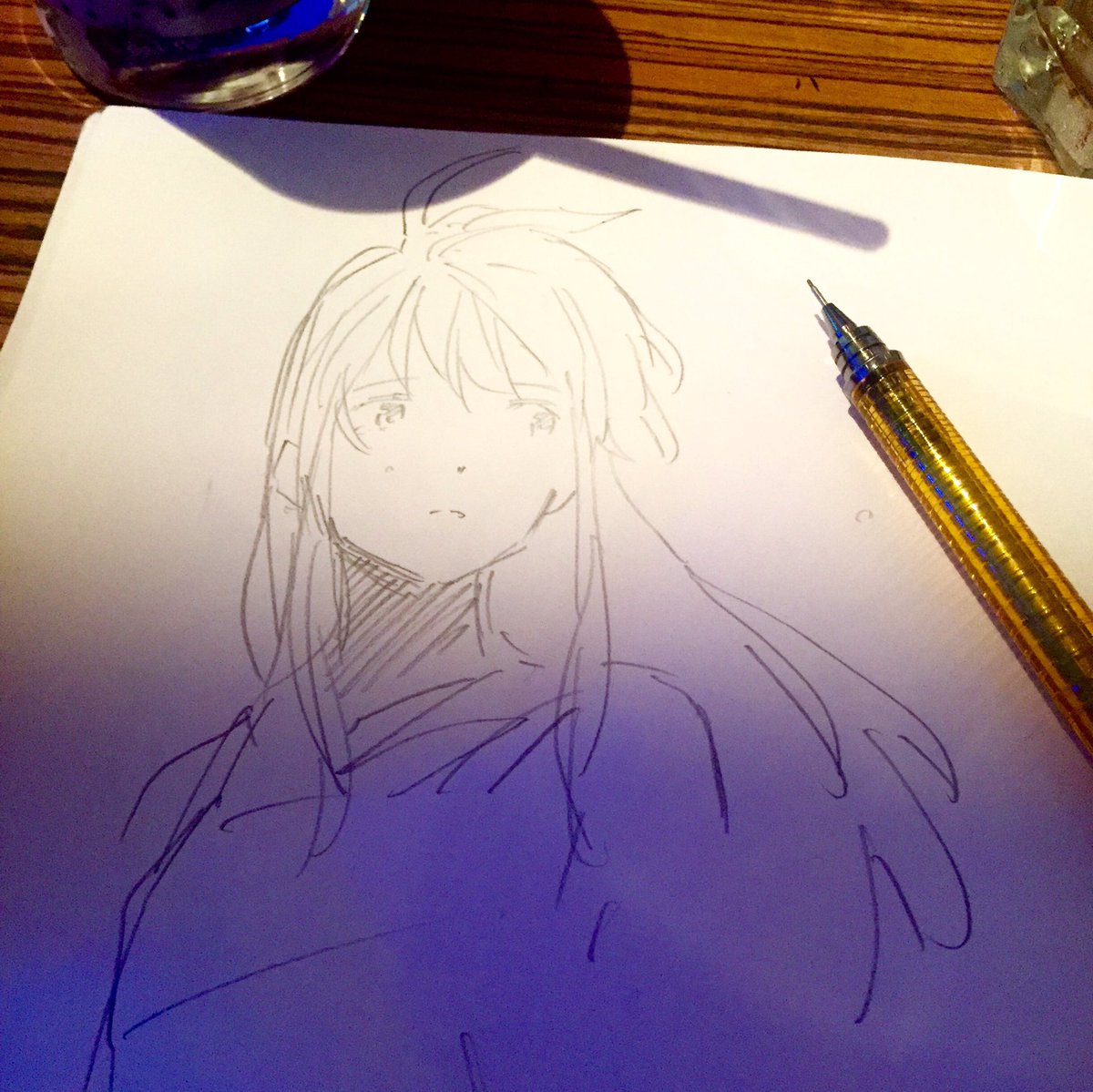 「長い打ち合わせになりそう。 」|loundraw / FLAT STUDIOのイラスト