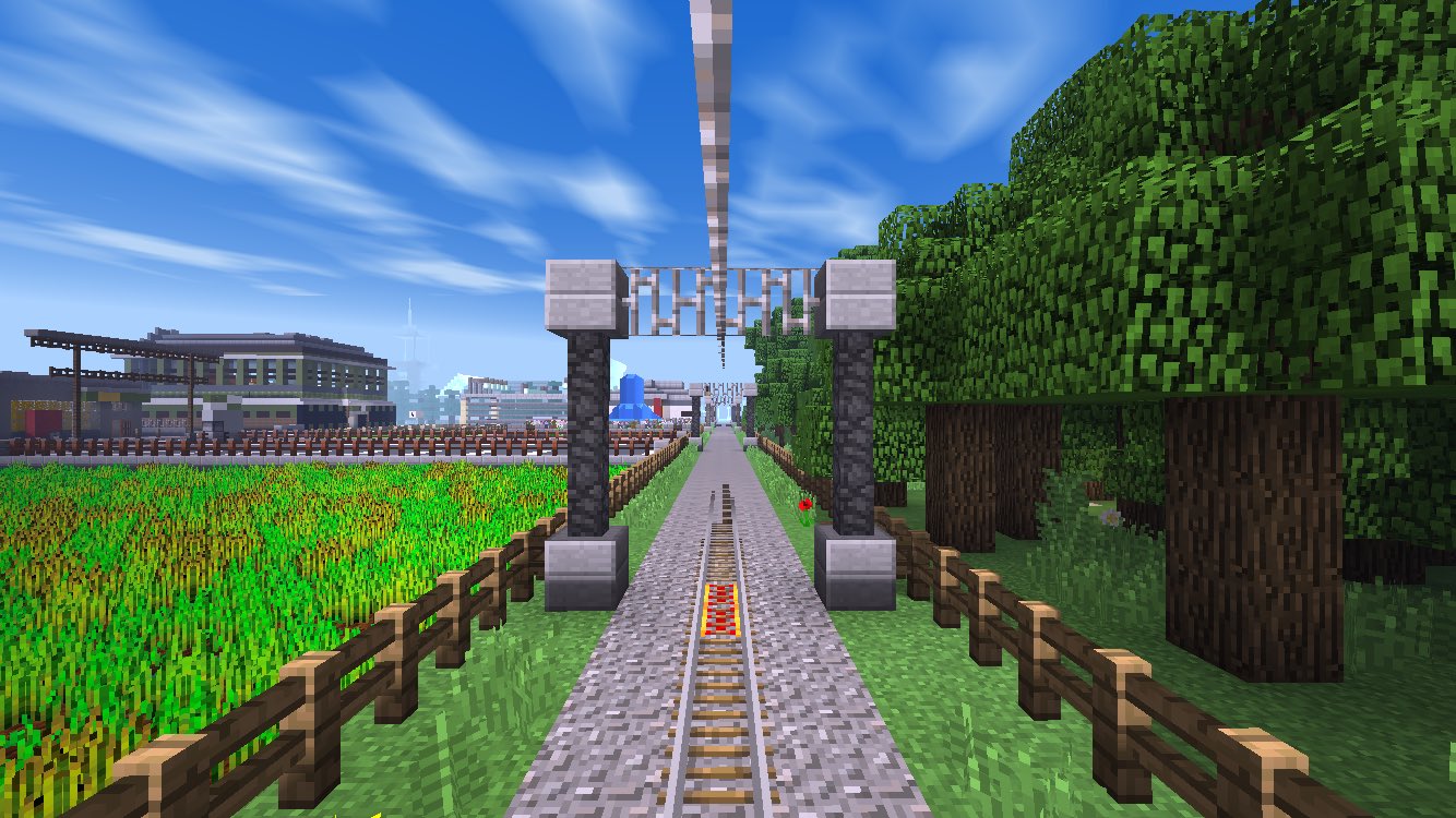Minecraft 新都心開発部 今回は田舎をコンセプトに 作っています 隣は畑と林 この風景が私は大好きです マイクラ マイクラpe Minecraft マイクラ建築 T Co Icz6jc7g0o Twitter