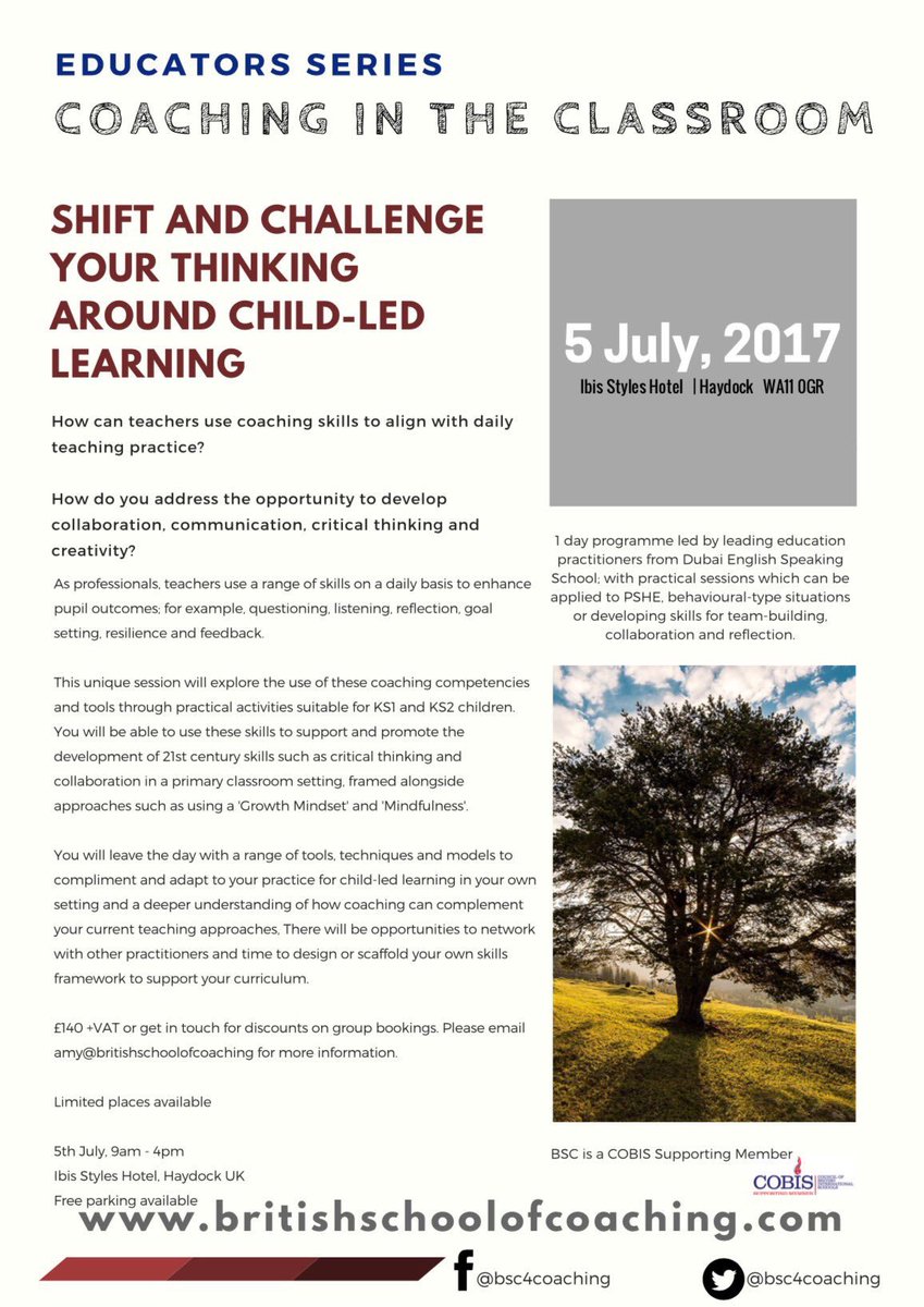 bsc4coaching's tweet photo. With only 2 days to go, don't miss out - be coaching-ready for your classroom in Sept. 1 day event,by teachers, for teachers
#bsceducation https://t.co/df0mLfdCEC