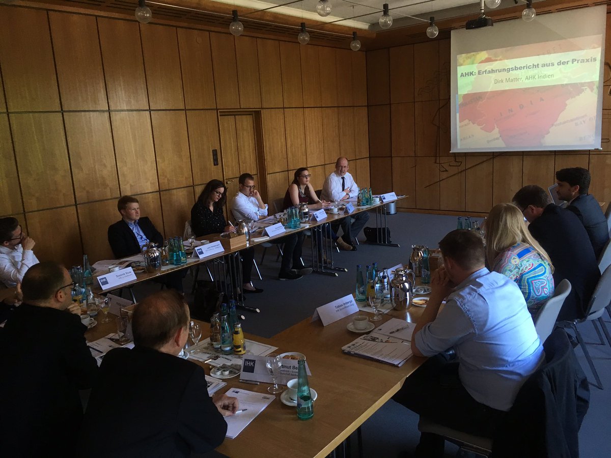 AHK_global's tweet photo. Heute ist die #DEinternational IHK-Roadshow zu Gast bei der @IHKzuDortmund mit @GTAI_de und der #AHK #Indien https://t.co/e65Tu4aoSC