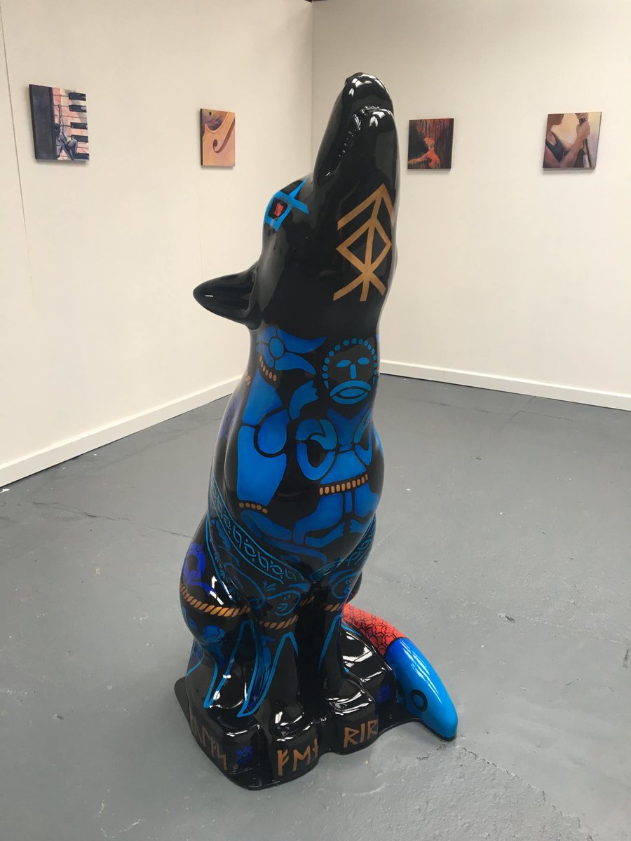 bohocreative's tweet image. Fenrir has left @TempleStStudios and is waiting to take his place on the @Wolvesinwolvo trail at @Arena_Theatre 🐺 #wolvesinwolves