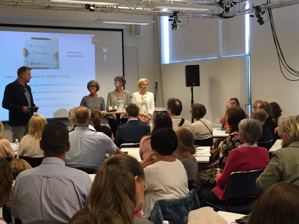 Fullsatt: Tillit förändrar med Tillitsdelegationen #almedalen #tillitförändrar #gaialeadership