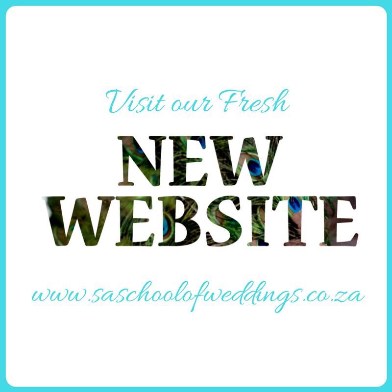 A perfect way to start a new month, with the launch of our fresh, new website ----> saschoolofweddings.co.za