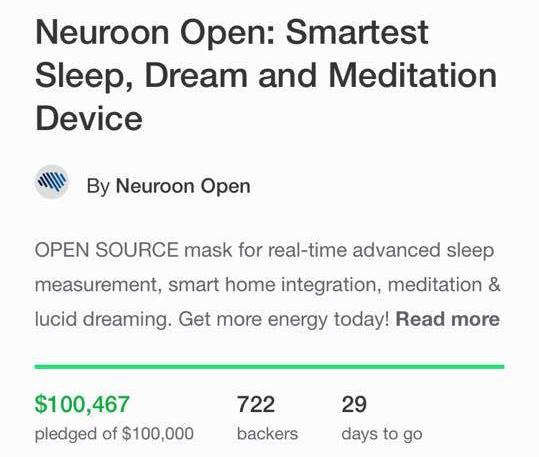Goal of $100k reached in less than 17h!
kickstarter.com/projects/intel…
#kickstarter #crowdfunding #opensource #neuroonopen #technology #tech