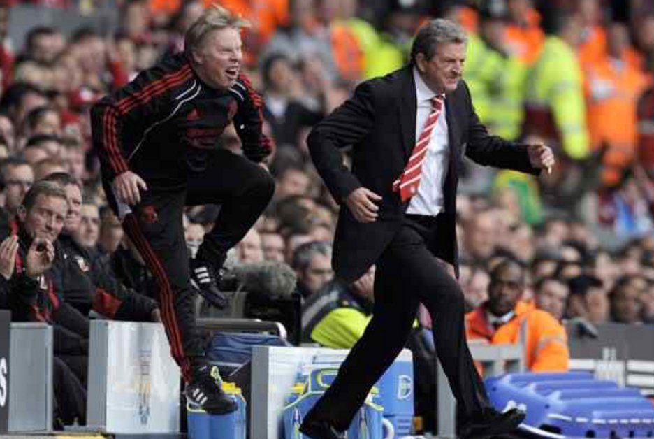 FootballFunnys's tweet photo. Throwback to when Roy Hodgson and Sammy Lee looked like something out of Lord of the Rings. 😂😂 https://t.co/L2WM88k2LV