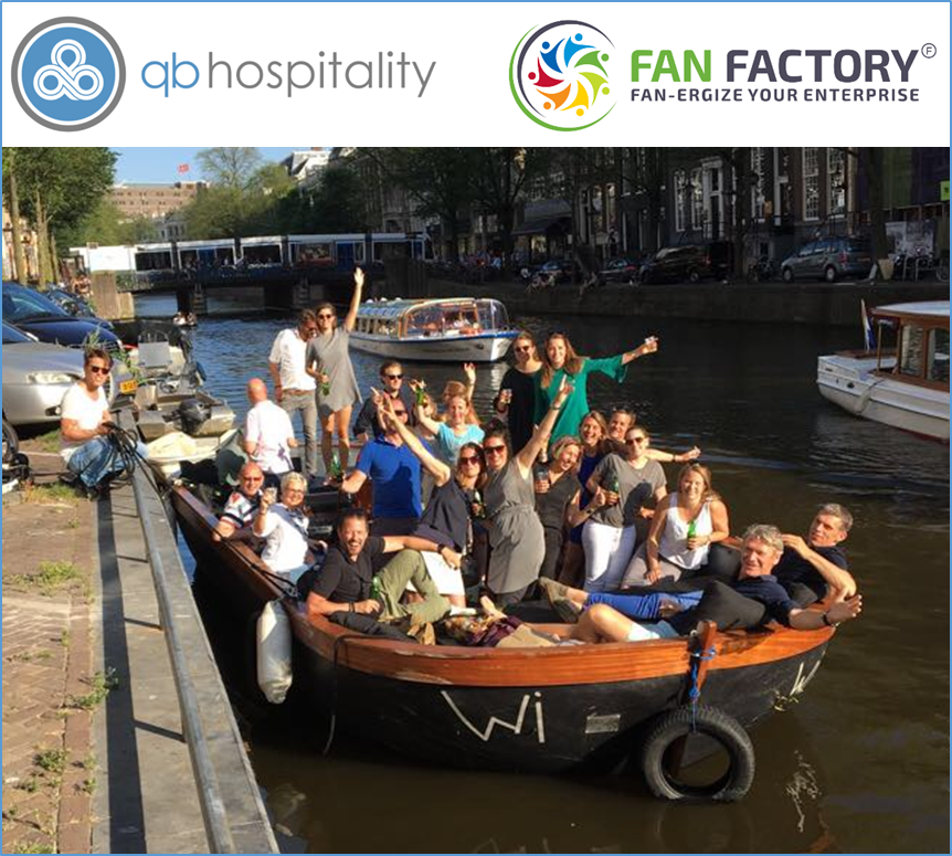Waarom moeilijk doen als het samen kan, Fan Factory en qb hospitality samen verder als Fan Factory!