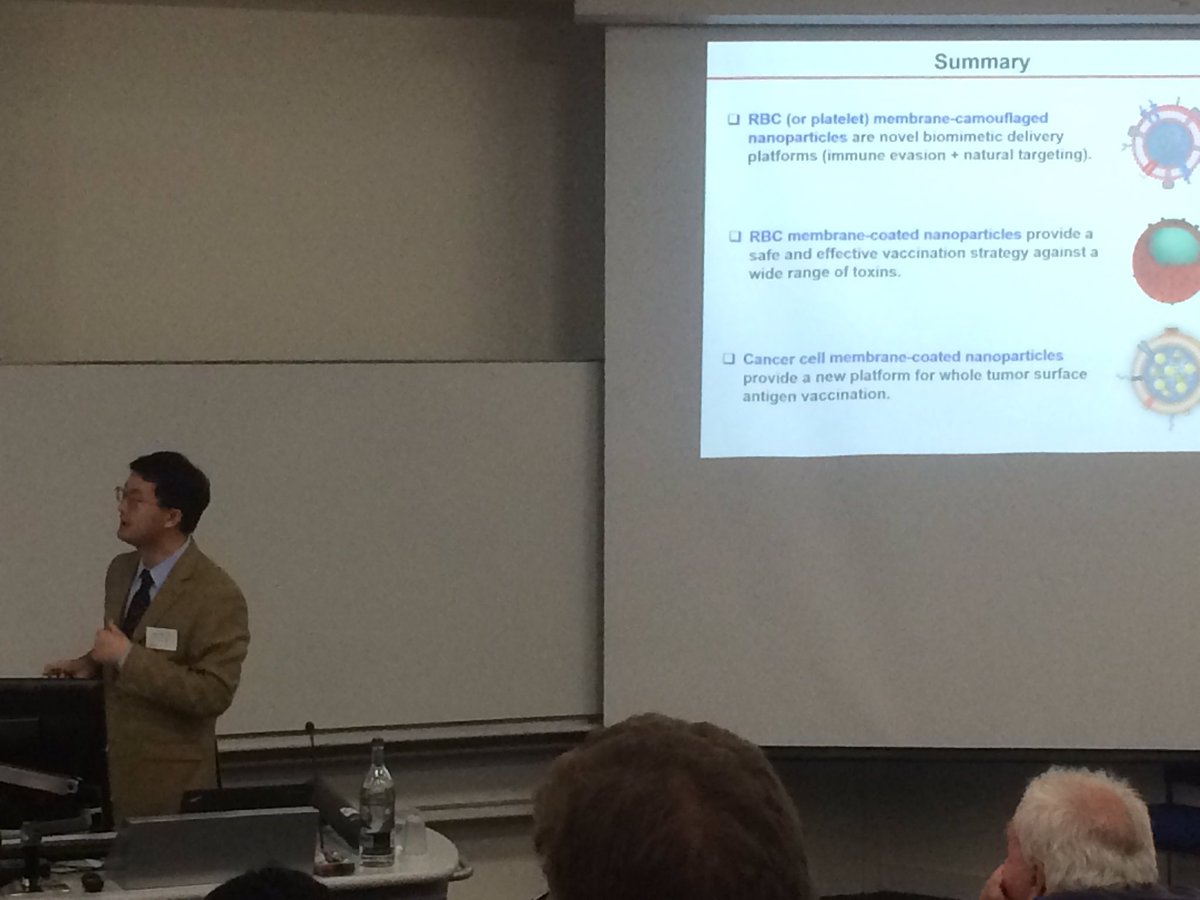 Petit_Group's tweet photo. Great talk from Prof Zhang of @UCSanDiego on drug delivery πGreat start to #ICChemEng PhD Symposium, excited for @ICChemEng student talks! https://t.co/O8mkspnXsd