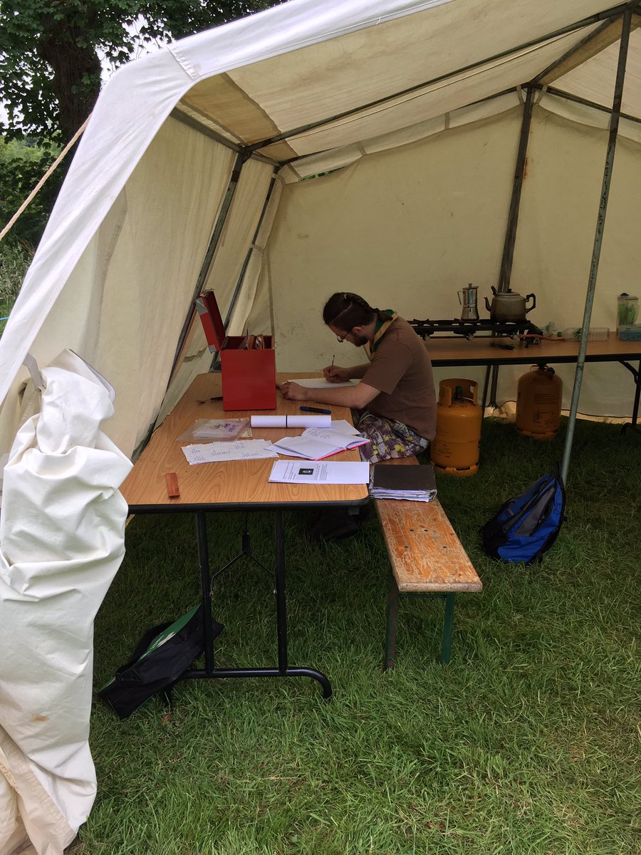 14thGalway's tweet photo. Our Scout Section leader hard at work on camp!!! #scoutsIe #hateadmin https://t.co/Aetsf6BINz