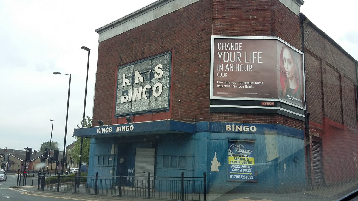 Photo of an old bingo hall in Yorkshire, taken last month. Ghostly landscapes of play.