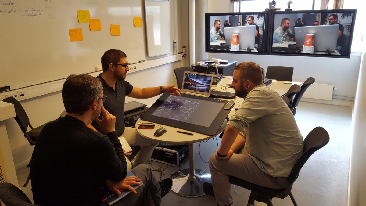 multiCAMsystems's tweet photo. Our sales manager made a demo of our #MulticamSystems solutions at @NTNU #Multicam https://t.co/lW68F5a1Kx