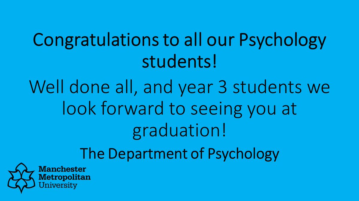 Manchester Met Uni Psychology (@mmupsychology) on Twitter photo 