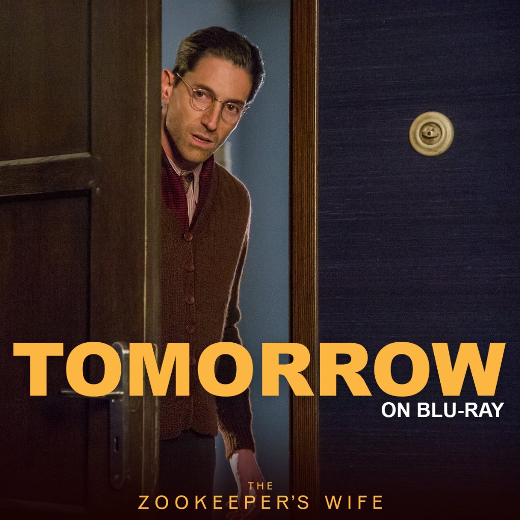 Get inspired! #TheZookeepersWife

uni.pictures/zookeeperswife
On Blu-ray TOMORROW