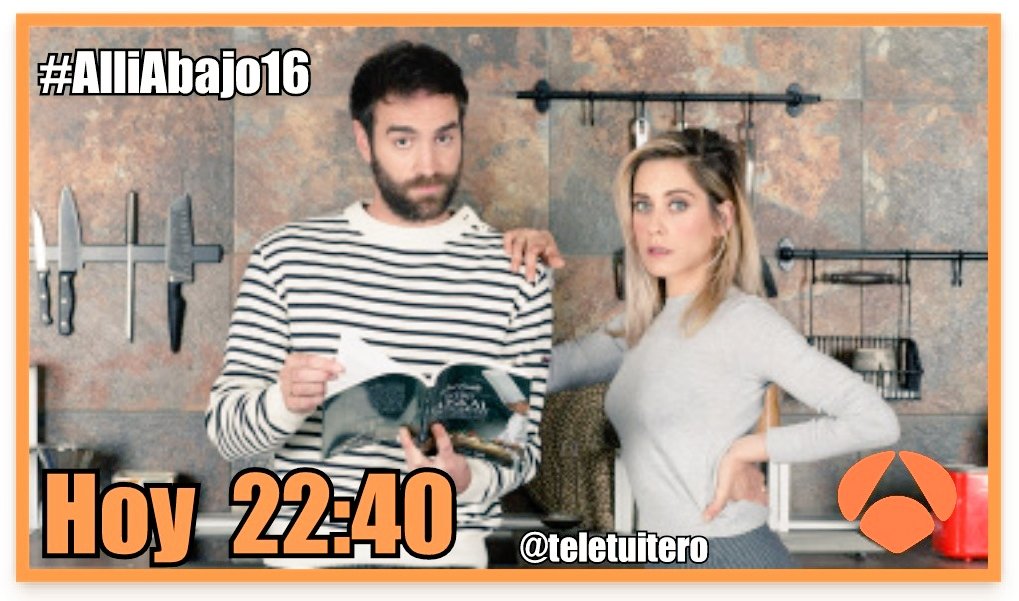 🌟RECOMENDADO DE HOY🌟
Un parto, una boda y mucha confusión, esta noche en el final de temporada de #AlliAbajo16 @jonny_platz @sabocada