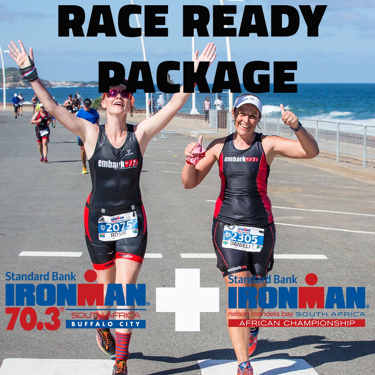 Package deal for Standard Bank IRONMAN 70.3 South Africa and Standard Bank IRONMAN African Championship in 2018. bit.ly/2uBDWj8