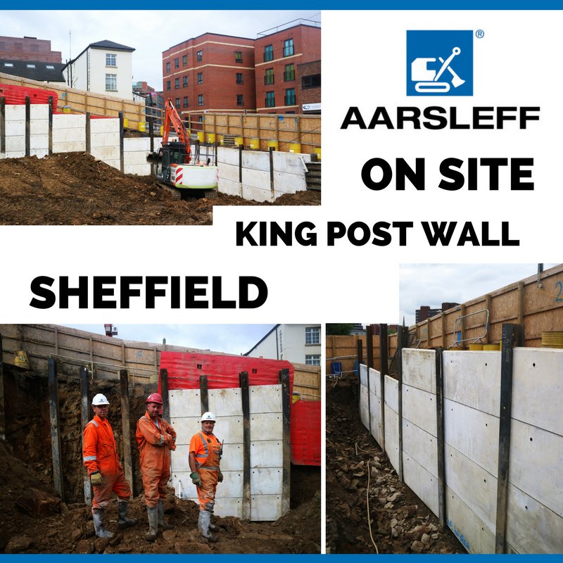 AarsleffUK's tweet photo. Aarsleff is installing 129L/M of sacrificial #KingPostWall. We are now hard at work slotting in the #precastconcrete interlocking panels. https://t.co/k48wloyIBj