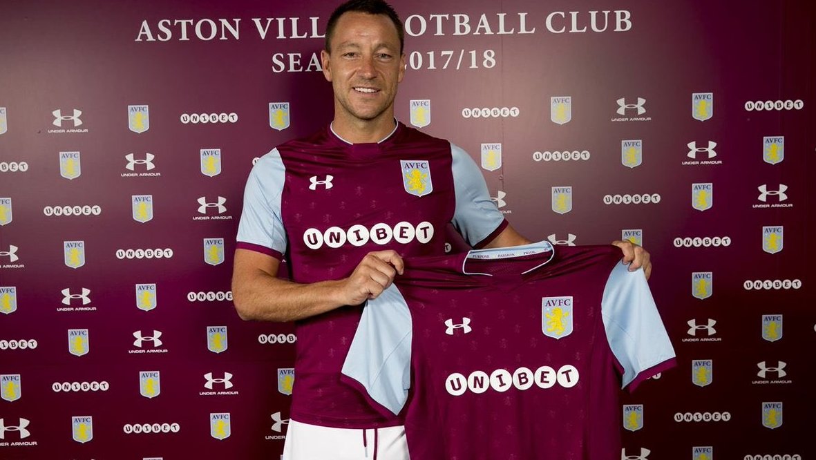 Unibet_Sverige's tweet photo. John Terry är nu helt klar för Aston Villa. Bra sponsor för övrigt. https://t.co/ca7YsfqOYw