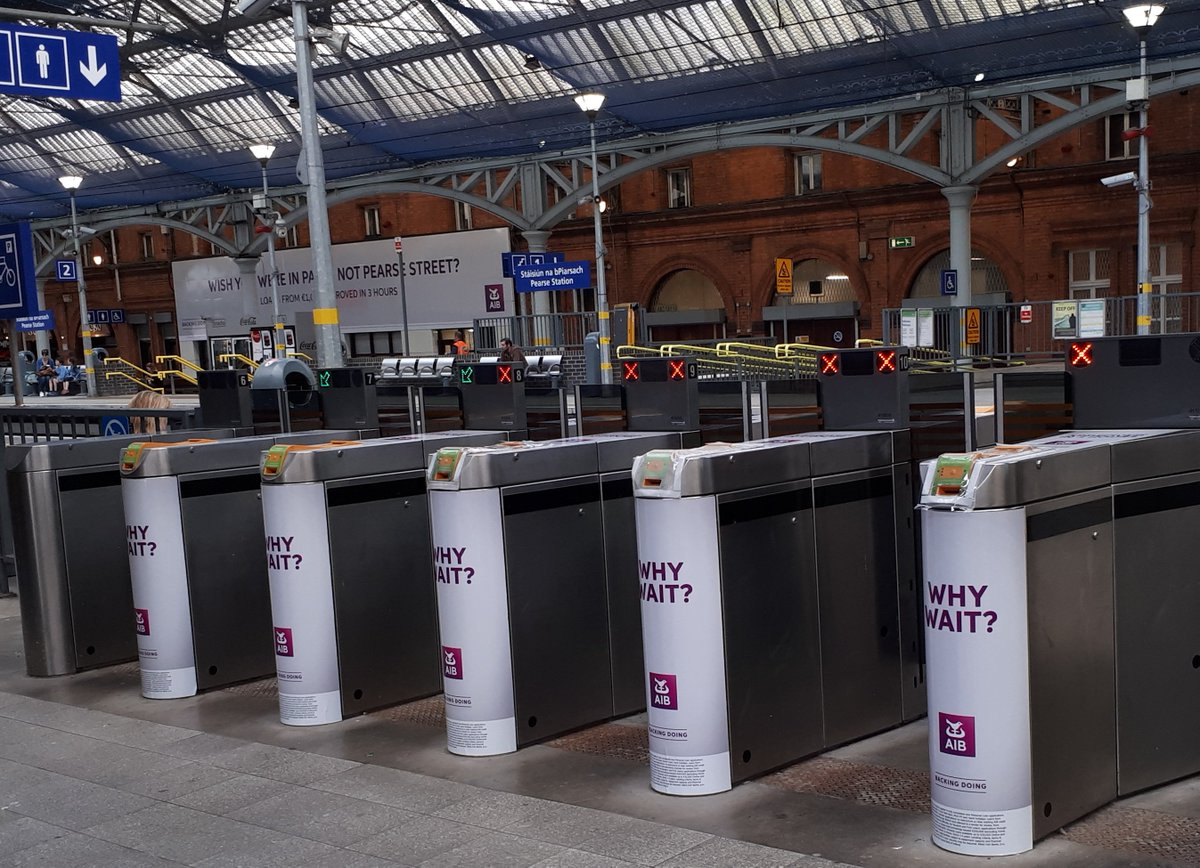 globalire's tweet image. Station takeover @IrishRail Pearse station @AIBIreland #BackingDoing #CaptiveAudiences @PMLGroup @WeAreStarcom