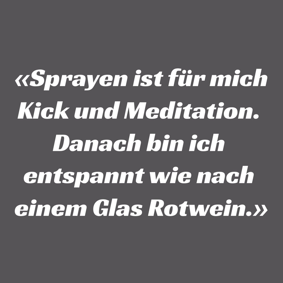 Ich hab einen Sprayer begleitet und gefragt, warum er für sein illegales Hobby so viel riskiert bit.ly/2tCuCOz @srf3 #podcast