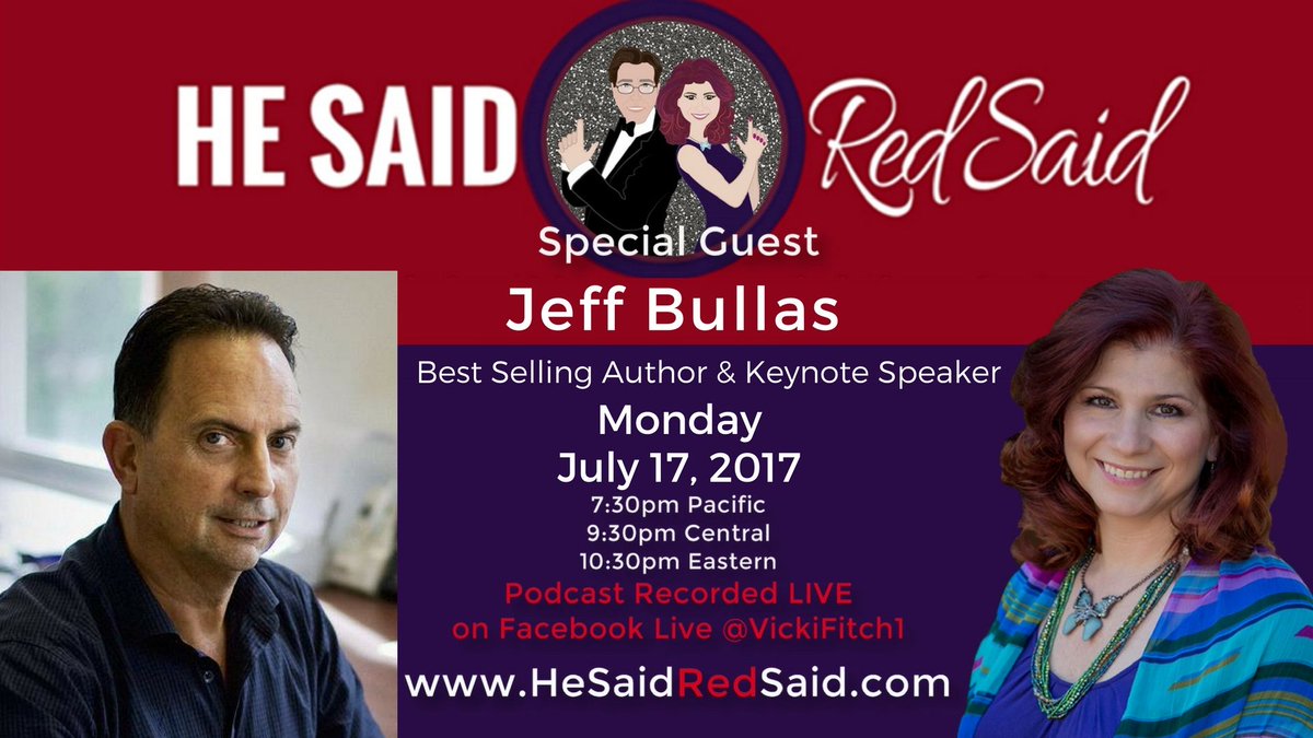 HeSaidRedSaid's tweet photo. JOIN US Now on FB LIVE!! @HeSaidRedSaid @Vicki_Fitch with @jeffbullas. Here's the link! 
https://t.co/JPri5v8Yay https://t.co/XCDdCrZ8G5