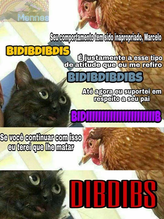 Engraçado Gato Preto Frango Pew Pew Madafakas Gangster Meme T