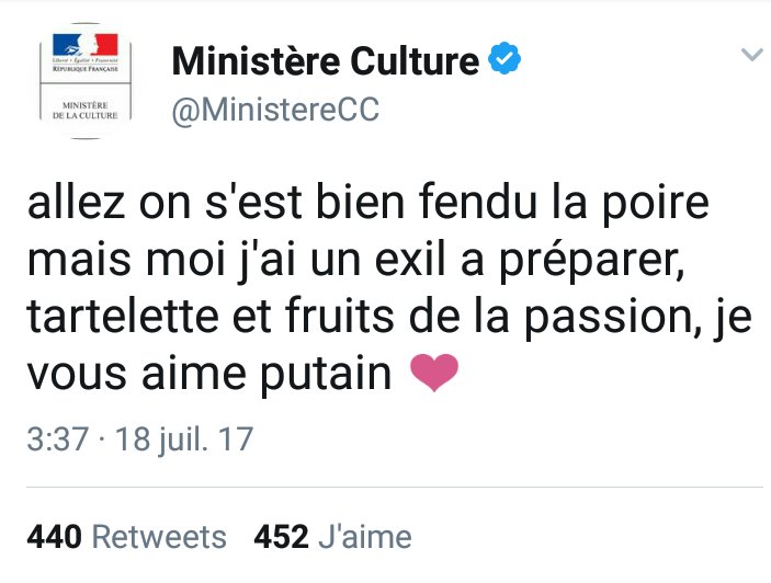 laroulotte49's tweet photo. Tout à une fin même le moment de #gloire du @MinistereCC en #rouelibre pendant plusieurs heures @jack_lang #ohsecours 🤔 #MinistereChomage https://t.co/GEDyo8nEMk