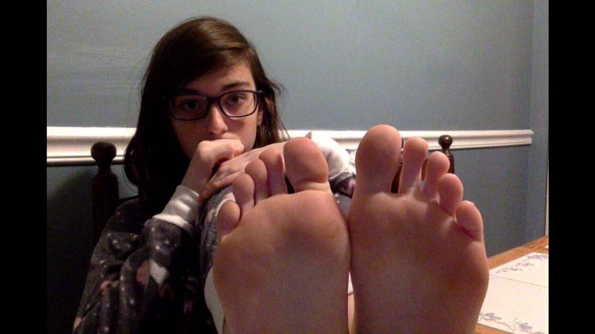 Girl cute feet 