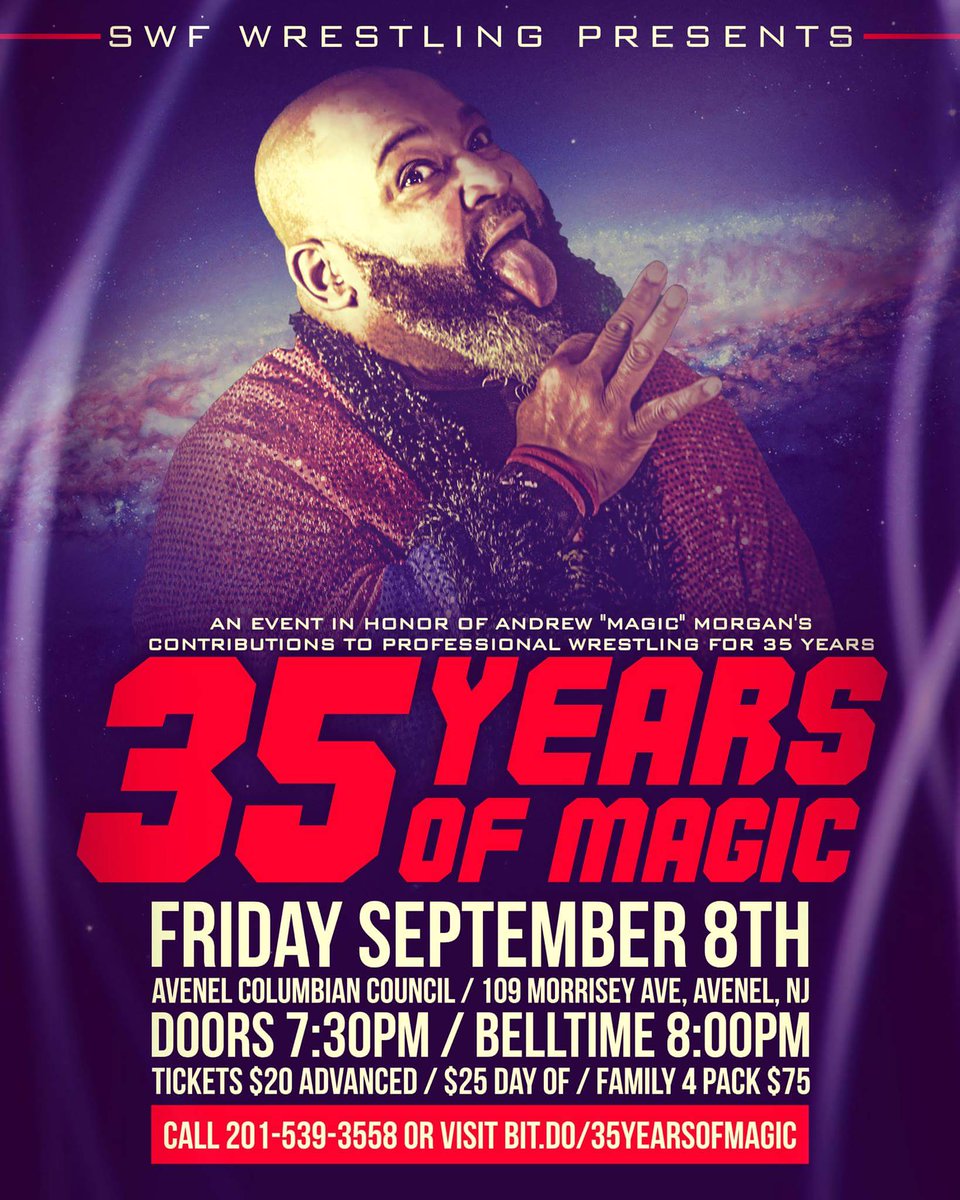 SWFLive's tweet photo. First match, and batch of names announced for #35YearsOfMagic on 9/8
We have a lot of surprises planned
Order here: https://t.co/xNjBnQh1GF https://t.co/Wthw3A87ws