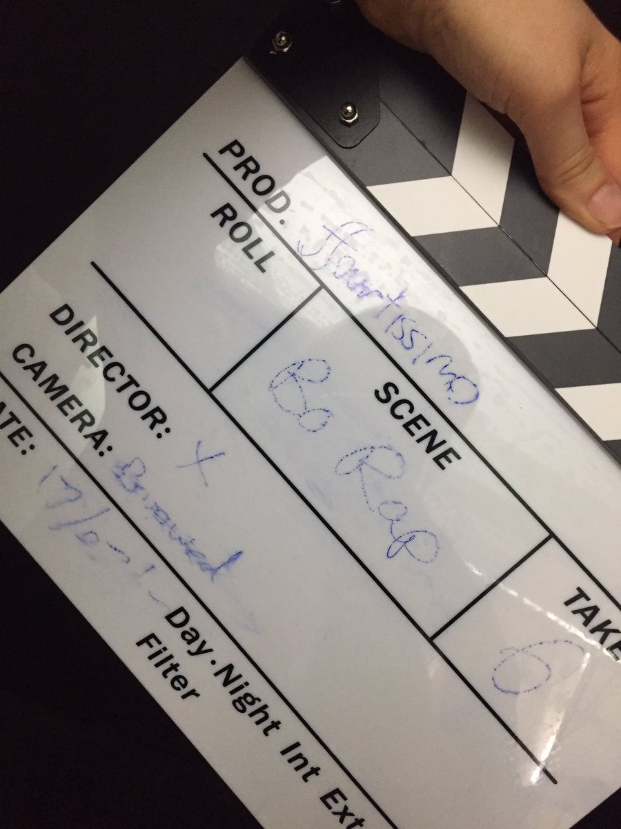 Gotta love a clapperboard! #recording <a href="/dykid/">Chris Dymott</a> <a href="/lomas_rosie/">Rosie Lomas</a> <a href="/nickallentenor/">Nick Allen</a> <a href="/Faulknerisme/">Christopher</a>  <a href="/SDymott/">Susanne Dymott</a>