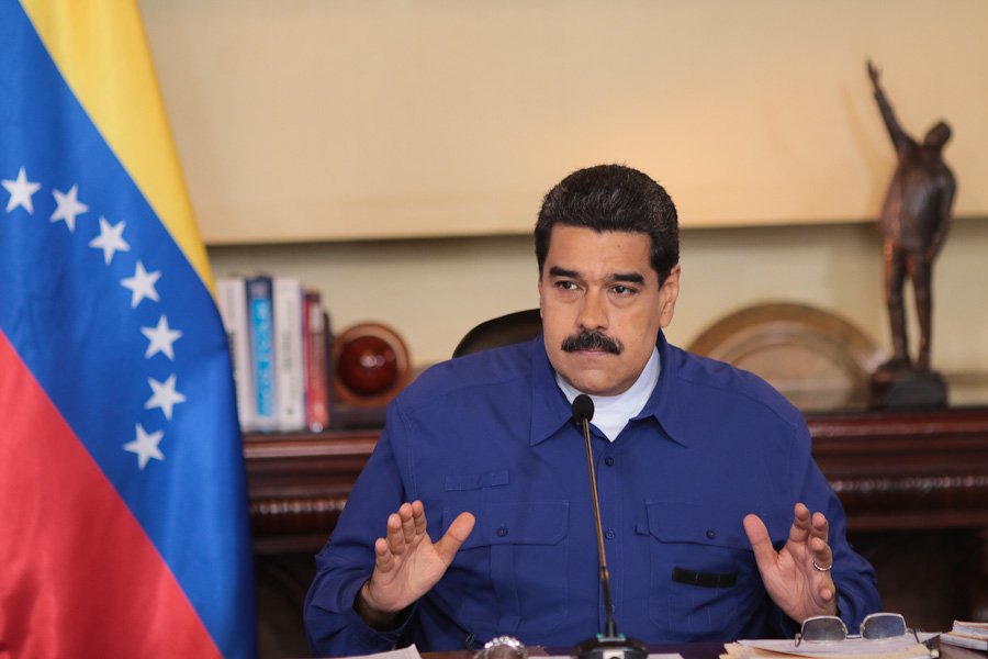 PresidencialVen's tweet photo. Presidente @NicolásMaduro rechazó señalamientos injerencistas de la canciller de la Unión Europea Federica Mogherini https://t.co/56buh27N64