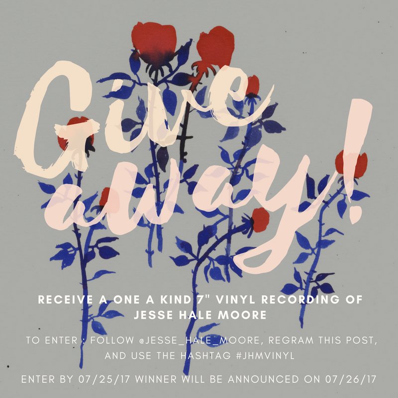 Get on that #instagram and enter for a chance to win! Follow @jesse_hale_moore, regram, and add #jhmvinyl