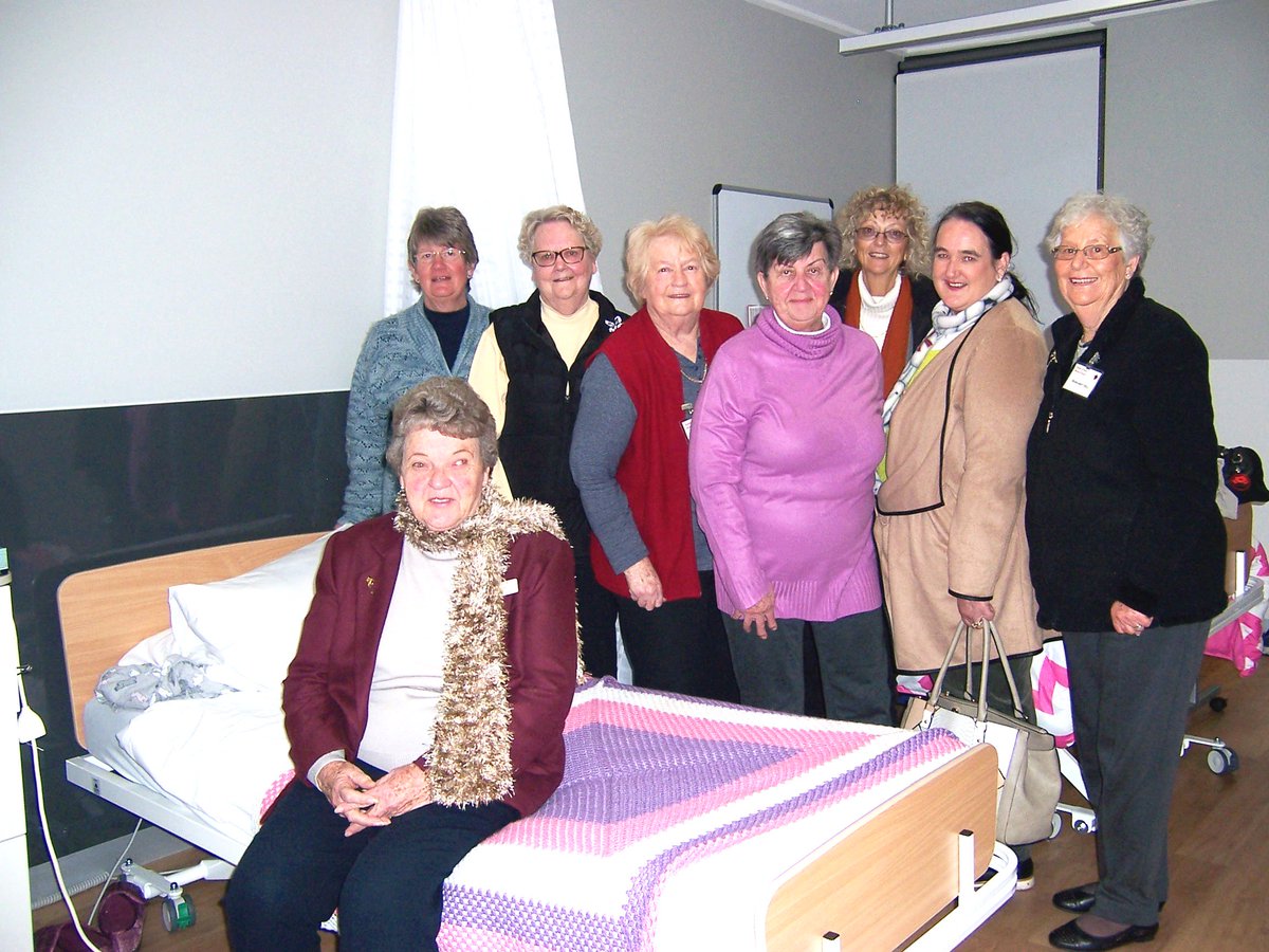 Thank you ladies for supporting Benalla Health. With your generous donations, we secured 6 new beds at Morrie Evans Wing #hospitalauxiliary