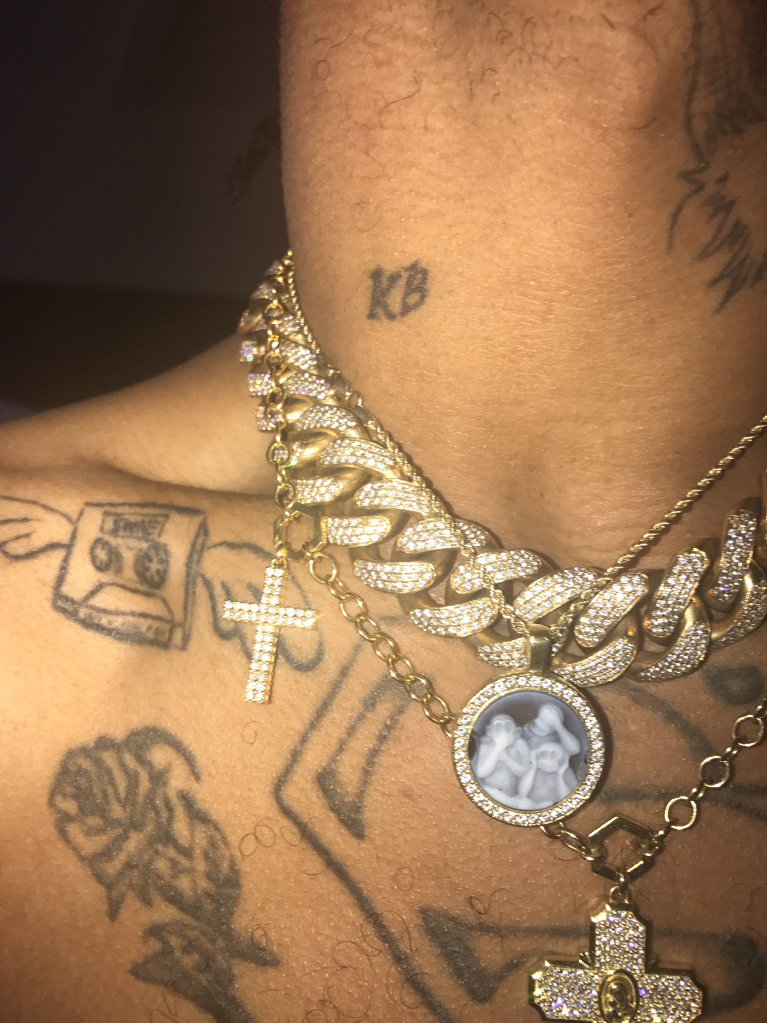 Swae lee fish bone necklace sale