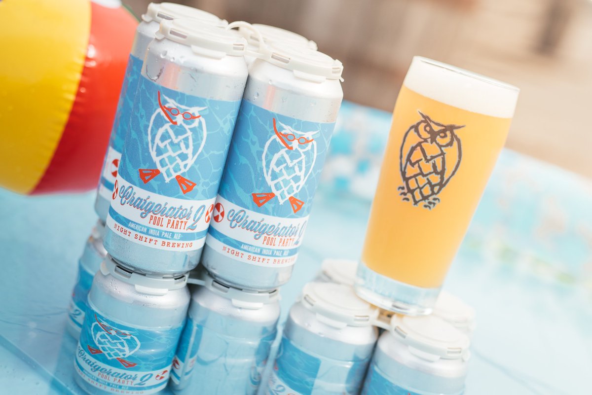 Craigerator II: Pool Party can &amp; draft release is tomorrow at 5pm! American IPA brewed w/ Simcoe, Citra, Cascade, &amp; Topaz. $16/pack, 3pp!