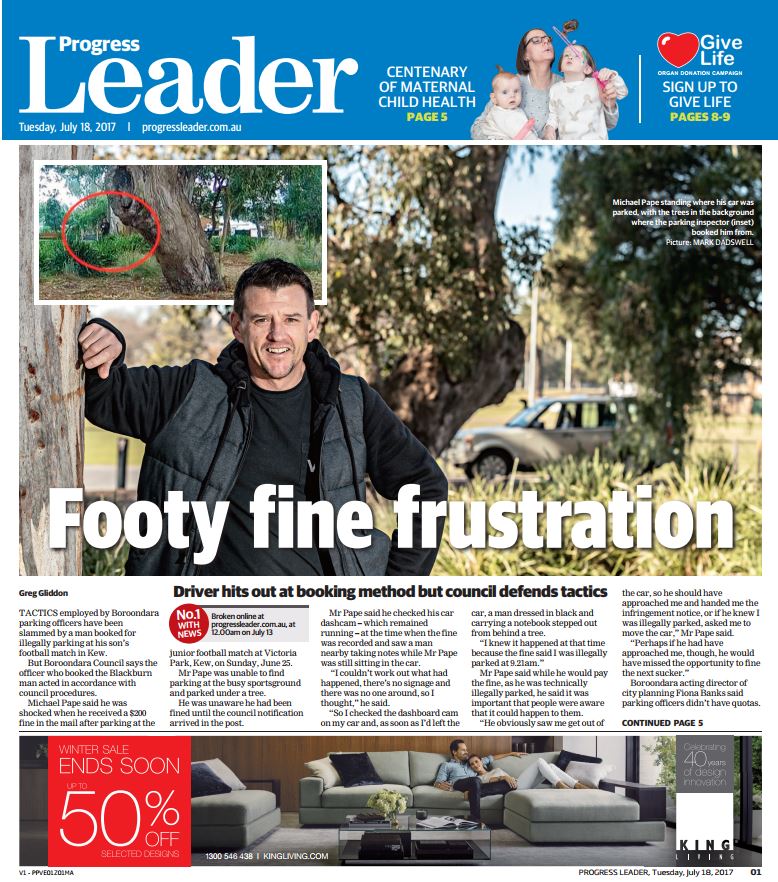 progressleader's tweet image. Here's this week's Progress Leader front page, featuring a parking story that has sparked a fine debate. More: bit.ly/2tznXkD