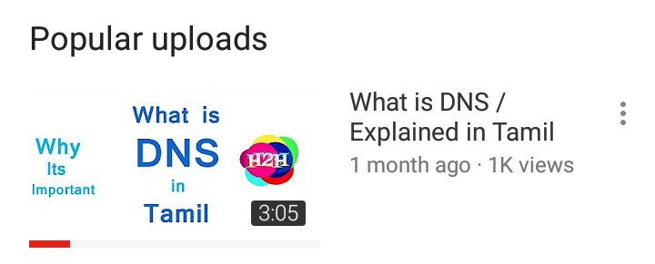 H2HTECH's tweet image. DNS video got 1000+ views 😍

@Wikimerkyoffici @sciphytv @GiriSonnaSeri @techsatire @C4ETechTamil @techtamizha