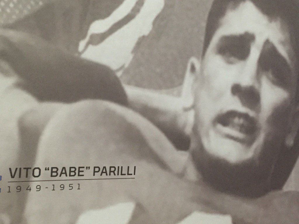 KeepSawinWood's tweet photo. Took this photo last fall at #UK football office of #BabeParilli a former #Kentucky great. He passed away yesterday. https://t.co/nzuhyHbKg9