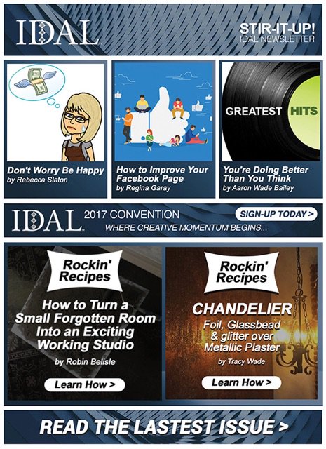 IDALorg's tweet image. STIR-IT-UP Vol 2 @IDALorg e-Magazine just posted!  
Need advice, social media, decorative paint recipe? It's Here! DecorativeArtisans.org