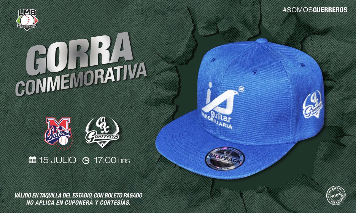 MarcoRo1986's tweet photo. GÁNATE ESTÁ GORRA EXCLUSIVA DE LOS GUERREROS DE OAXACA E INMOBILIARIA AGUILAR , SOLO AGENDANDO UNA CITA CON NOSOTROS @CasasAguilarOax https://t.co/PtUjNOqKGw