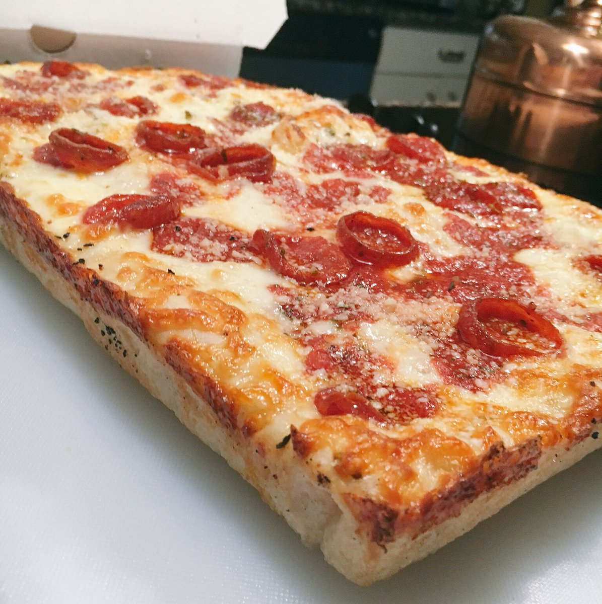 Pizza happening now! 🍕🍕🍕 #Detroit #Pizza #Michigan