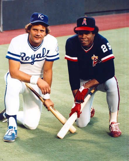 AlexCheremeteff's tweet image. George Brett &amp;amp; Rod Carew. (Career: 6,207 hits, 10 batting crowns, 21 All-Star Games) #HitKings #MLB